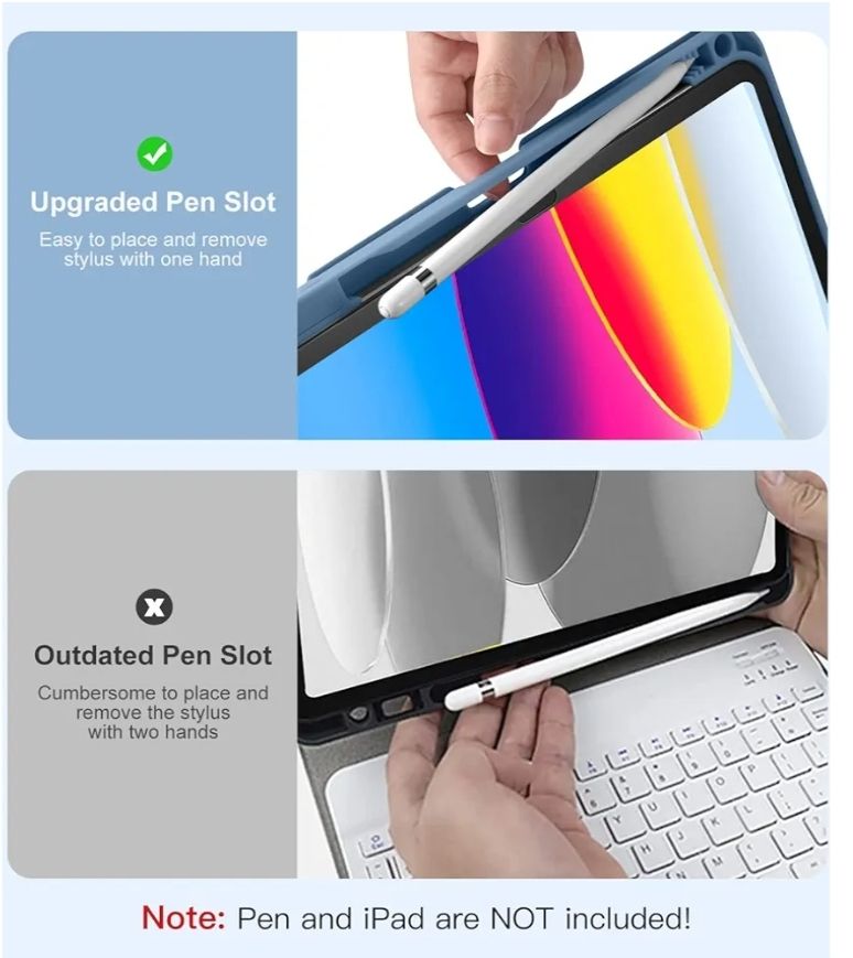 Hamile - Funda para iPad de 11ª generación con teclado
