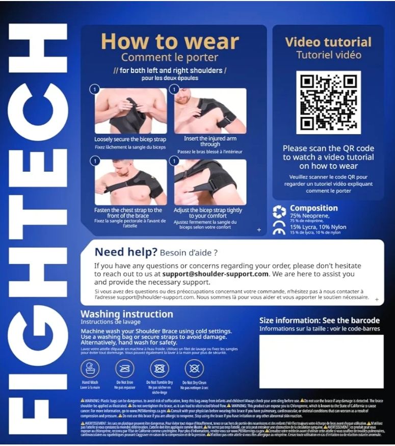 Hombrera para mujer y hombre de FIGHTECH