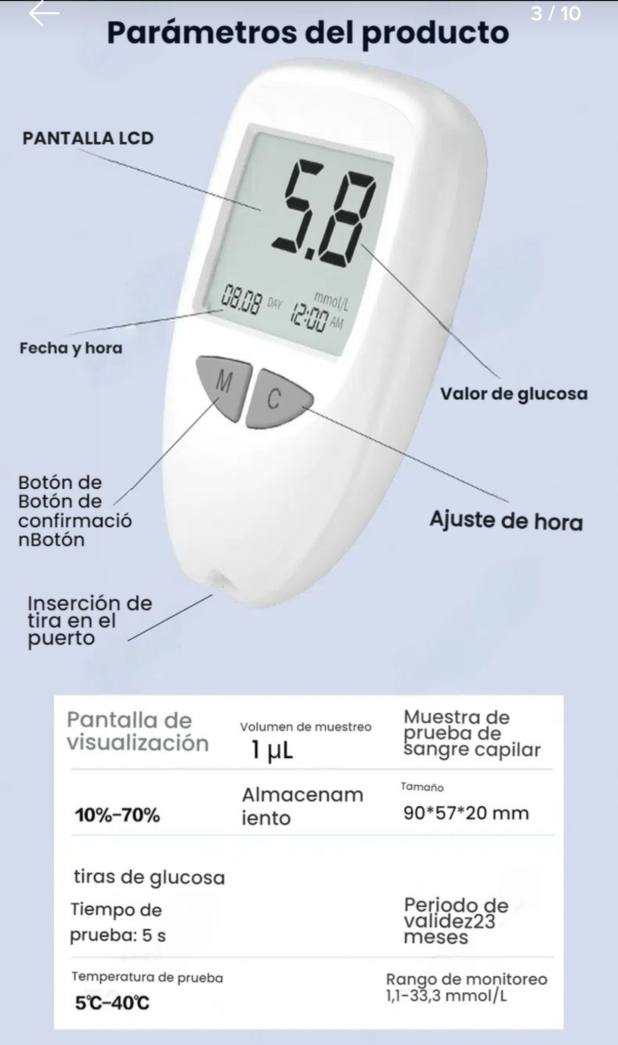 Glucómetro Digital Oximetro
