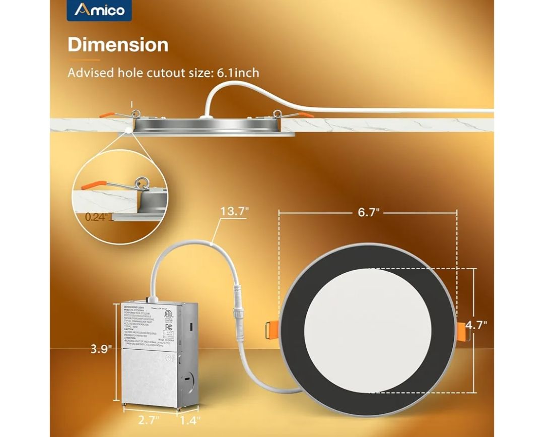Amico Paquete de 6 lámparas LED 