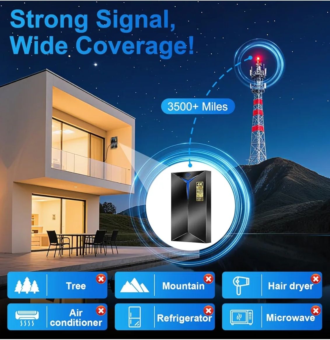 Antena de TV premium