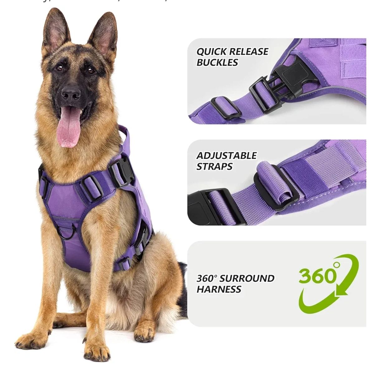 WINGOIN Arnés Táctico para Perros Grandes