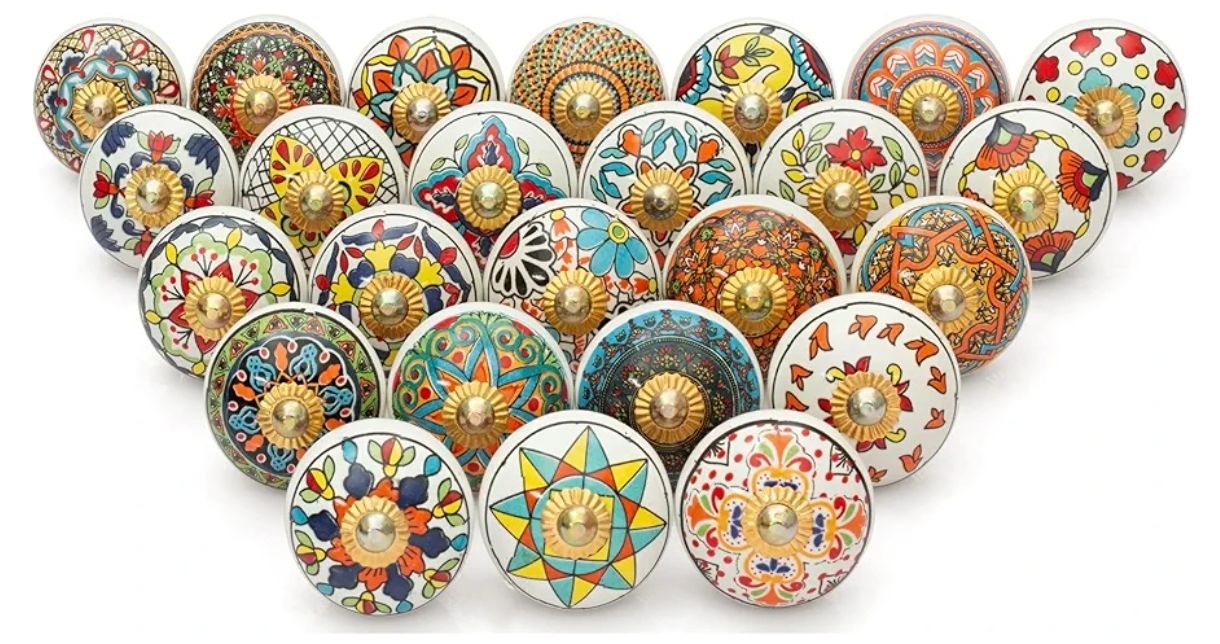 Juego de 25 pomos para clóset de cocina
