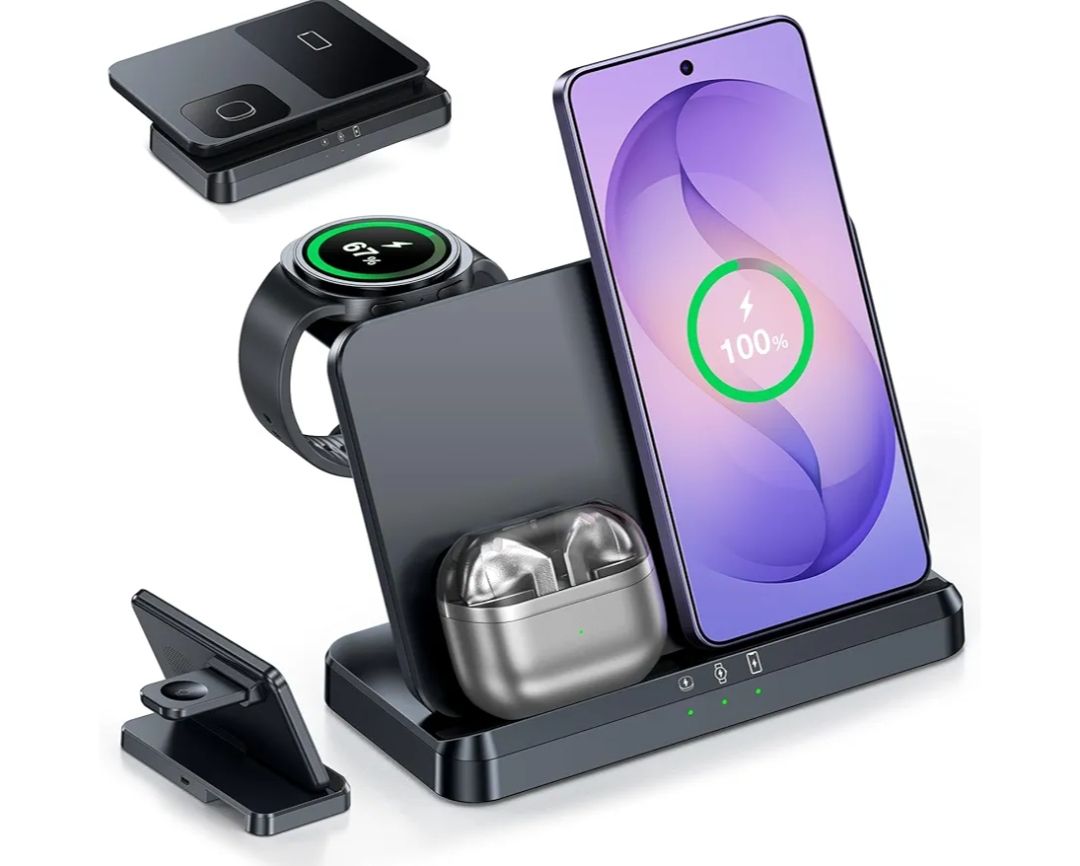 EGV Cargador inalámbrico para Samsung (Negro)