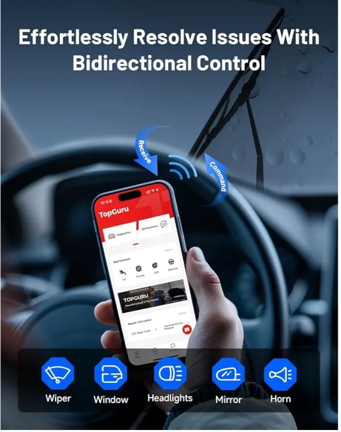 TOPDON TopScan Lite OBD2 escáner Bluetooth