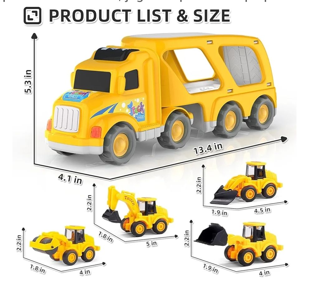Veslier - Juguetes para camiones de construcción