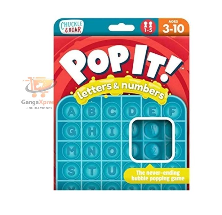 Chuckle & Roar Pop It! Letras y números Fidget