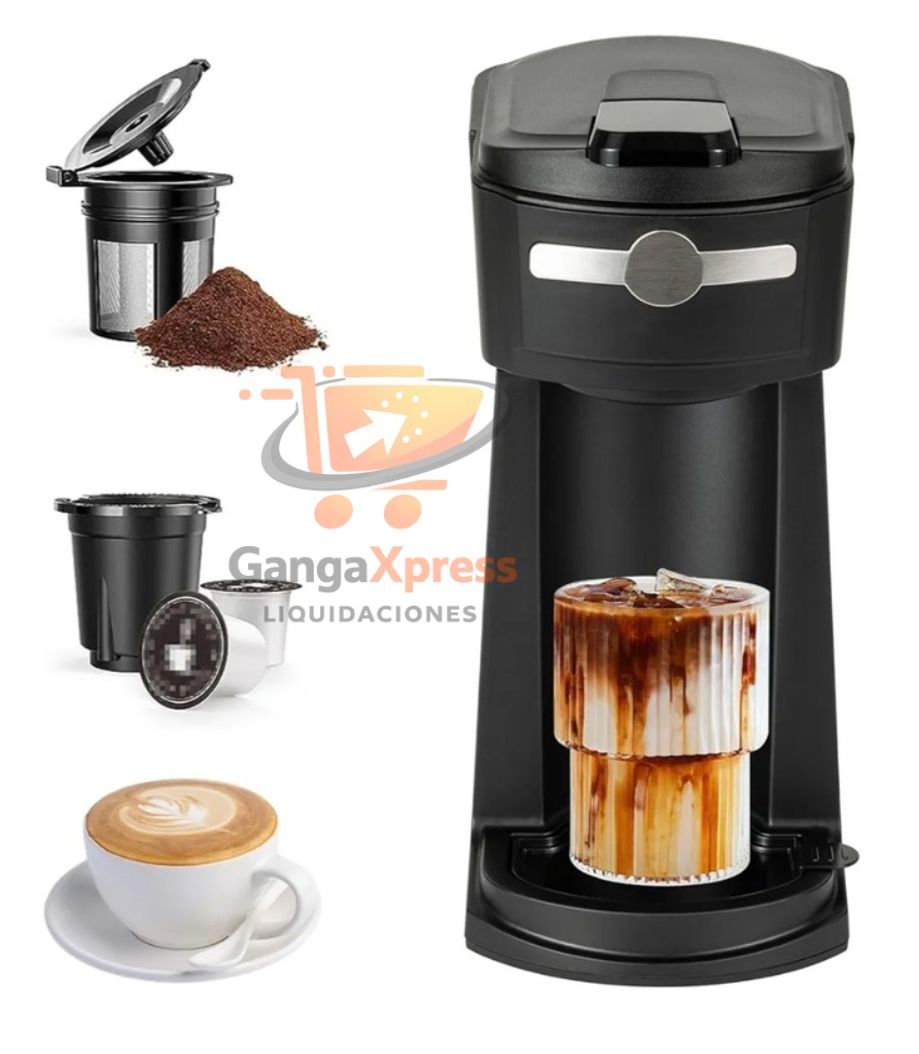 Cafetera de taza K de una sola porción 2 en 1 máquina