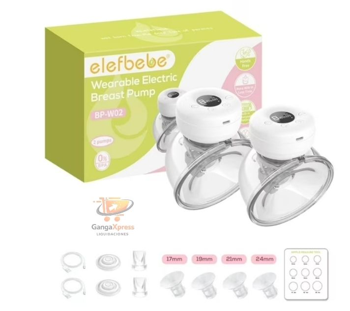 Extractor de leche portátil elefbebe 