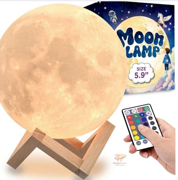 Lámpara Luna Brillante