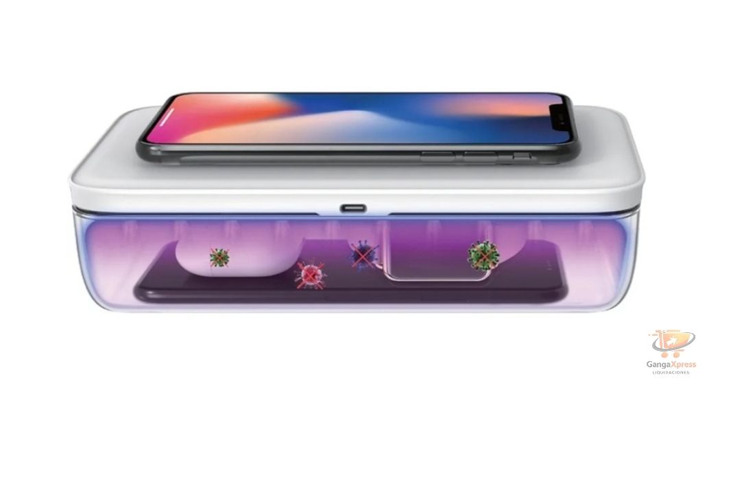 Caja desinfectante UV para teléfonos