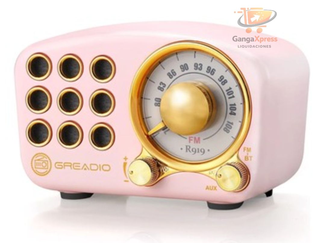 Altavoz Bluetooth retro, radio