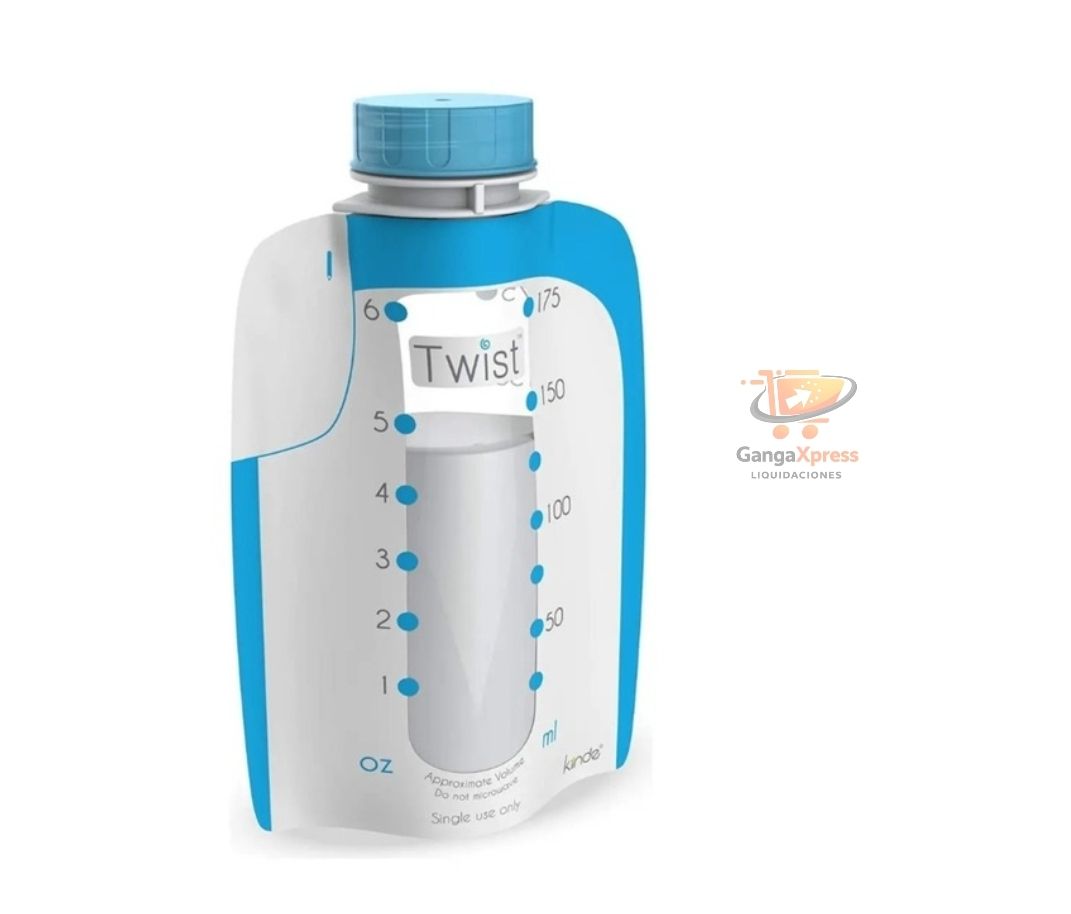 Kiinde Twist Bag Direct-Pump Direct-Feed Twist Cap 80pc Bolsas de Almacenamiento 