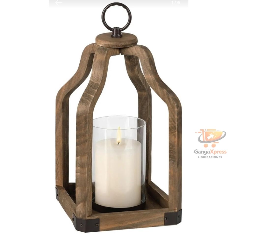 Farol De Madera Rústica Para Decoración