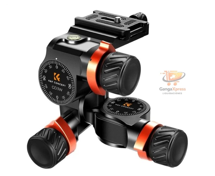 K&F Concept GD-3W Cabeza de 3 vías caballete para cámara fotográfica