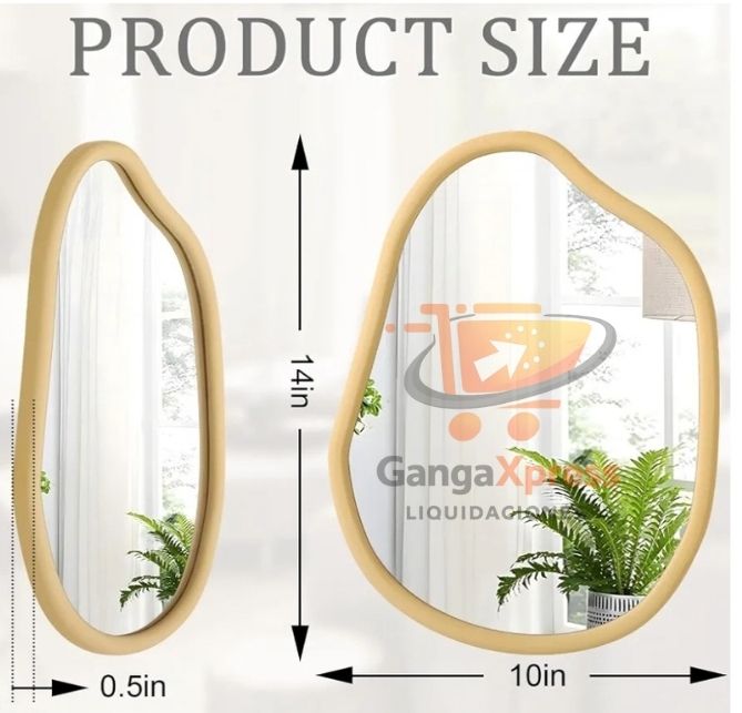 HLFMVWE Espejo asimétrico para pared