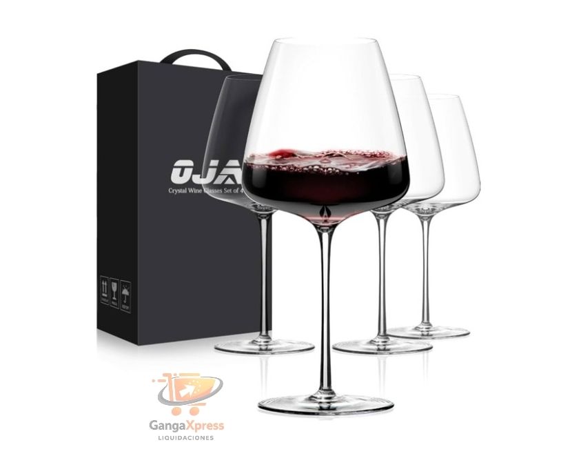 OJA - Juego de copas de vino tinto