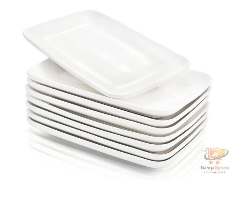 Foraineam 8 piezas de platos porcelana