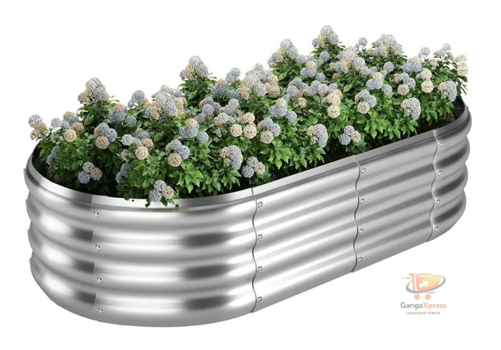 VSGDISTL - Kit de cama de jardín galvanizado