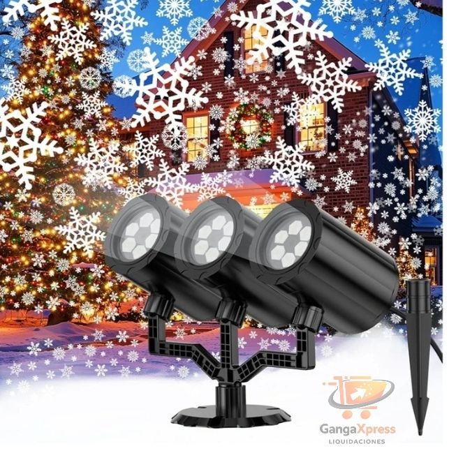 YAGOPAL - Proyector de luces de copo de nieve