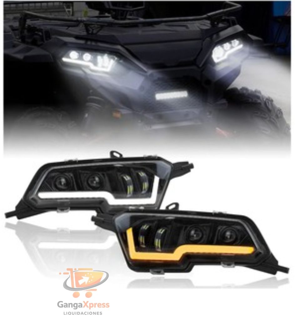 SAUTVS 2 piezas de ensamblaje de faros LED