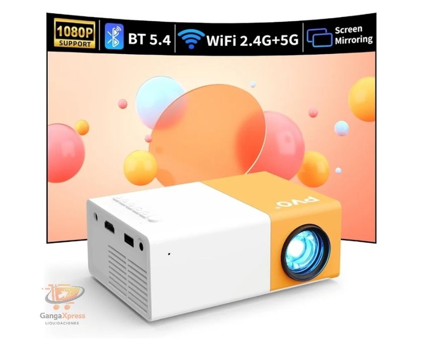 PVO Mini proyector WiFi portátil 