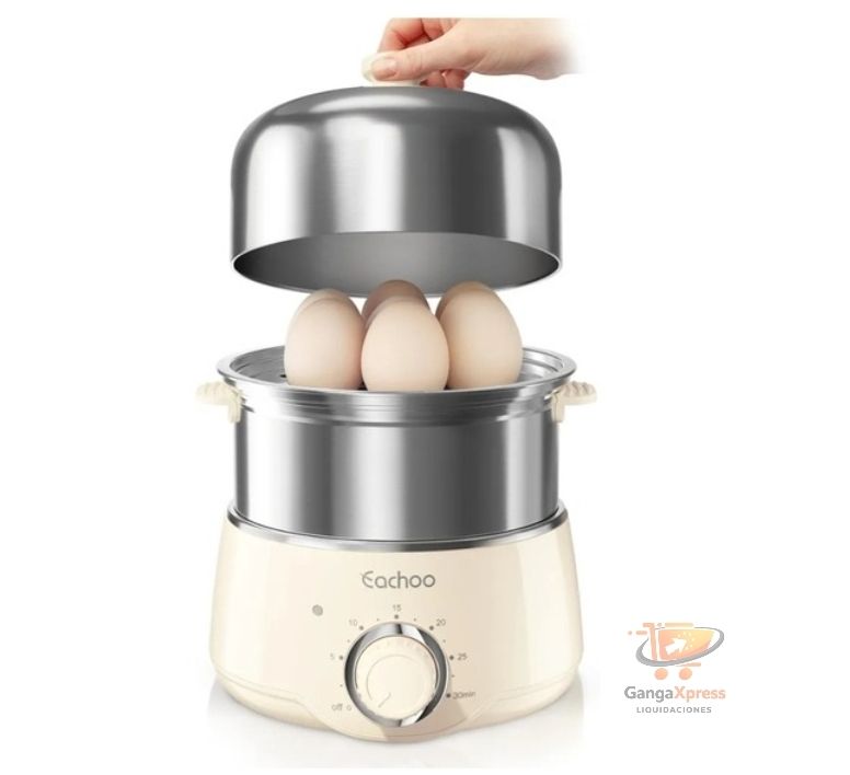 CACHOO Hervidor de Huevos de Acero Inoxidable