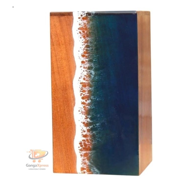 Urna de Resina de Madera oceánica