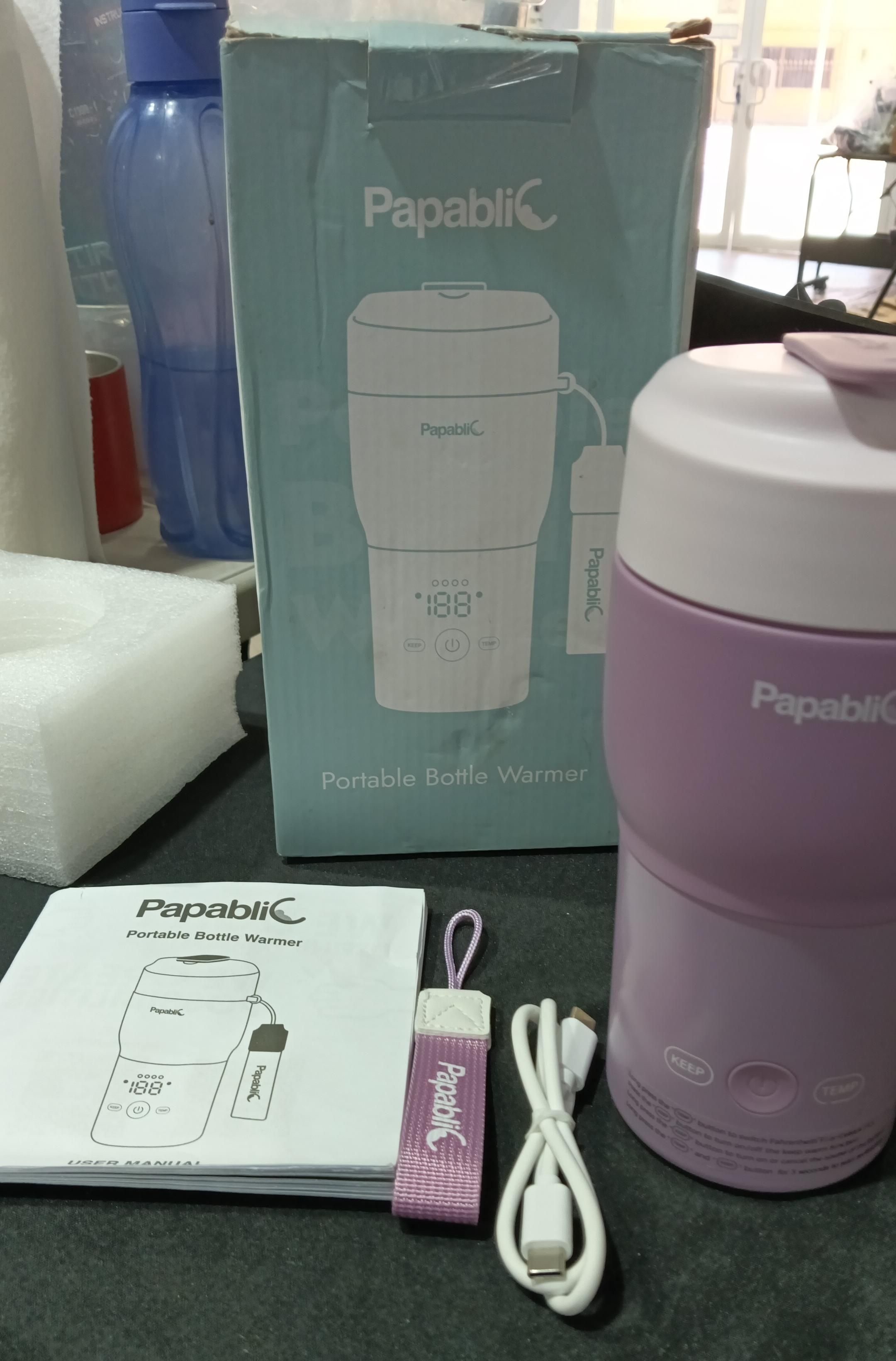 Papablic Pro Calentador portátil de biberones Papablic