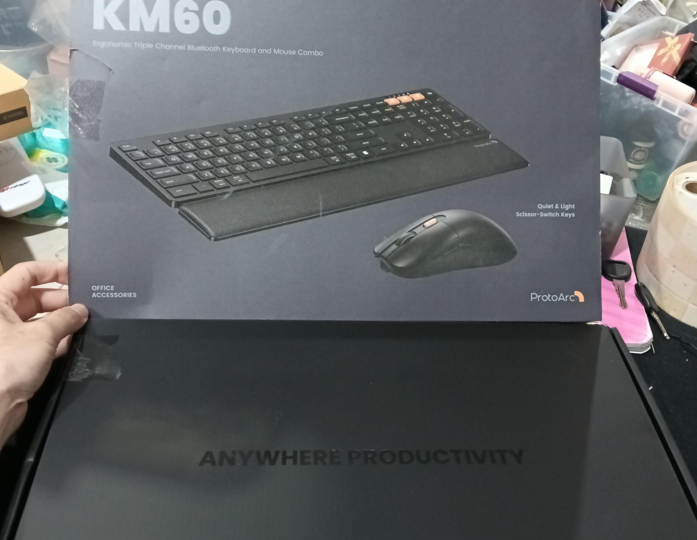 ProtoArc KM60 - Pack de teclado inalámbrico