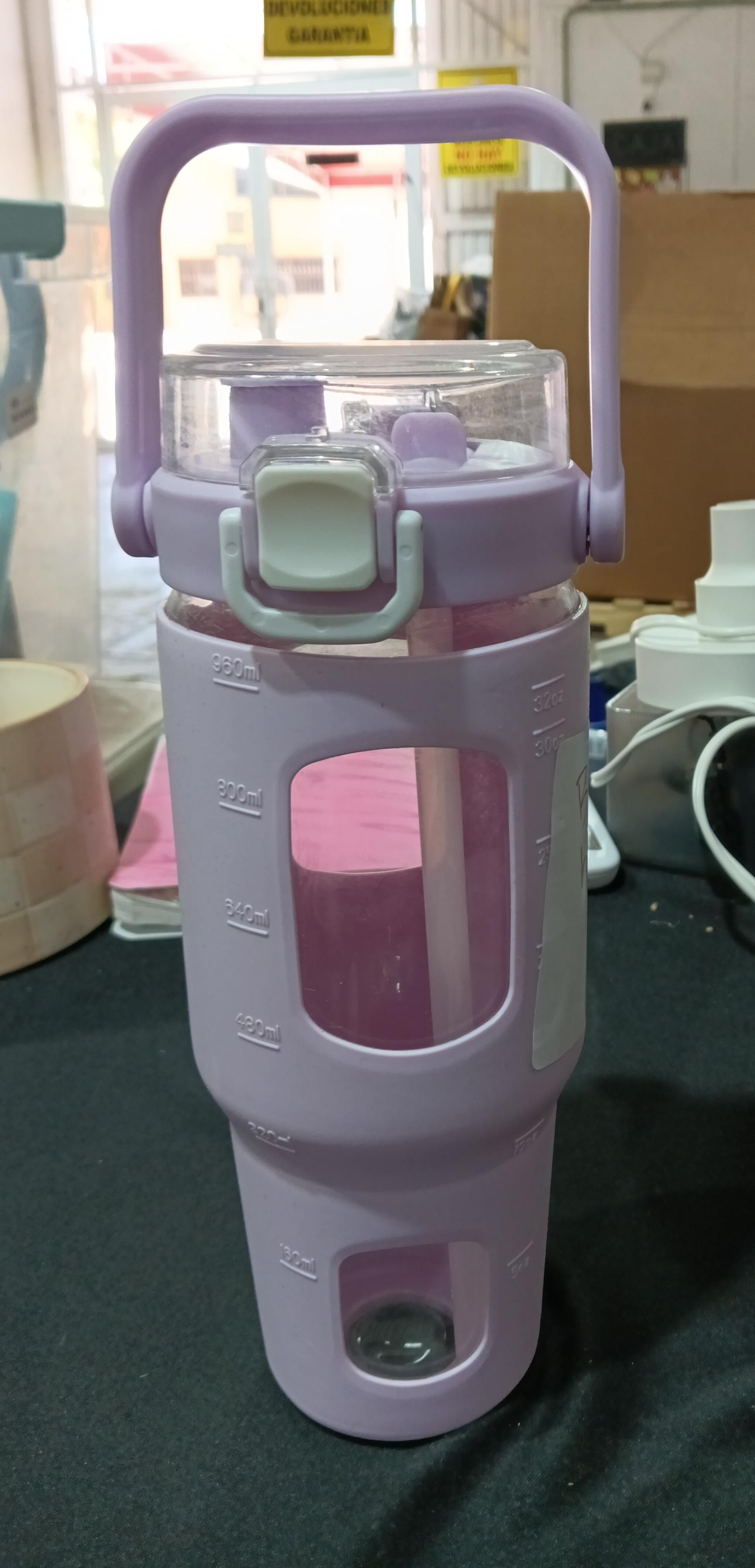Botella de agua de vidrio de 32 onzas