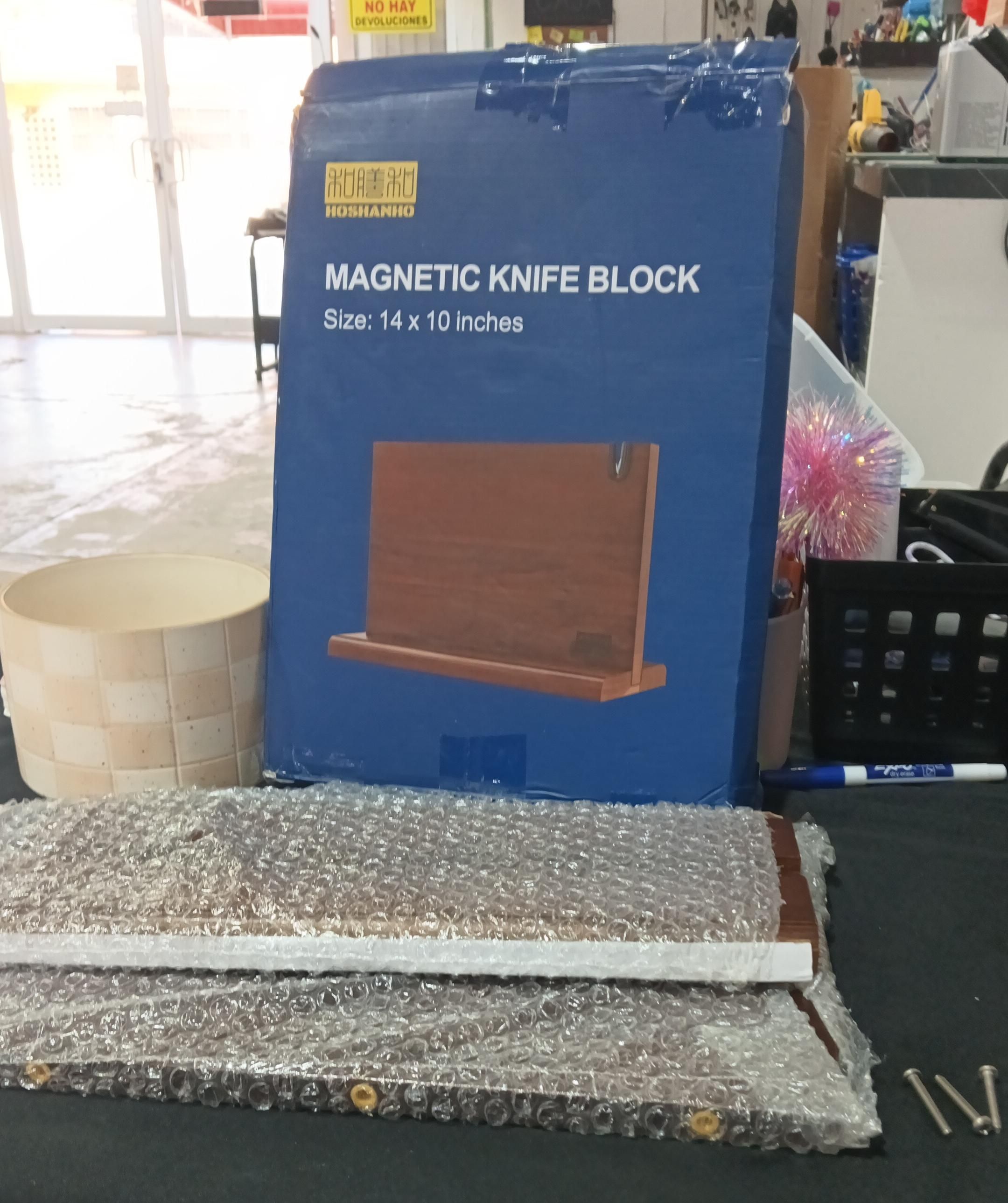 bloque magnético para cuchillos