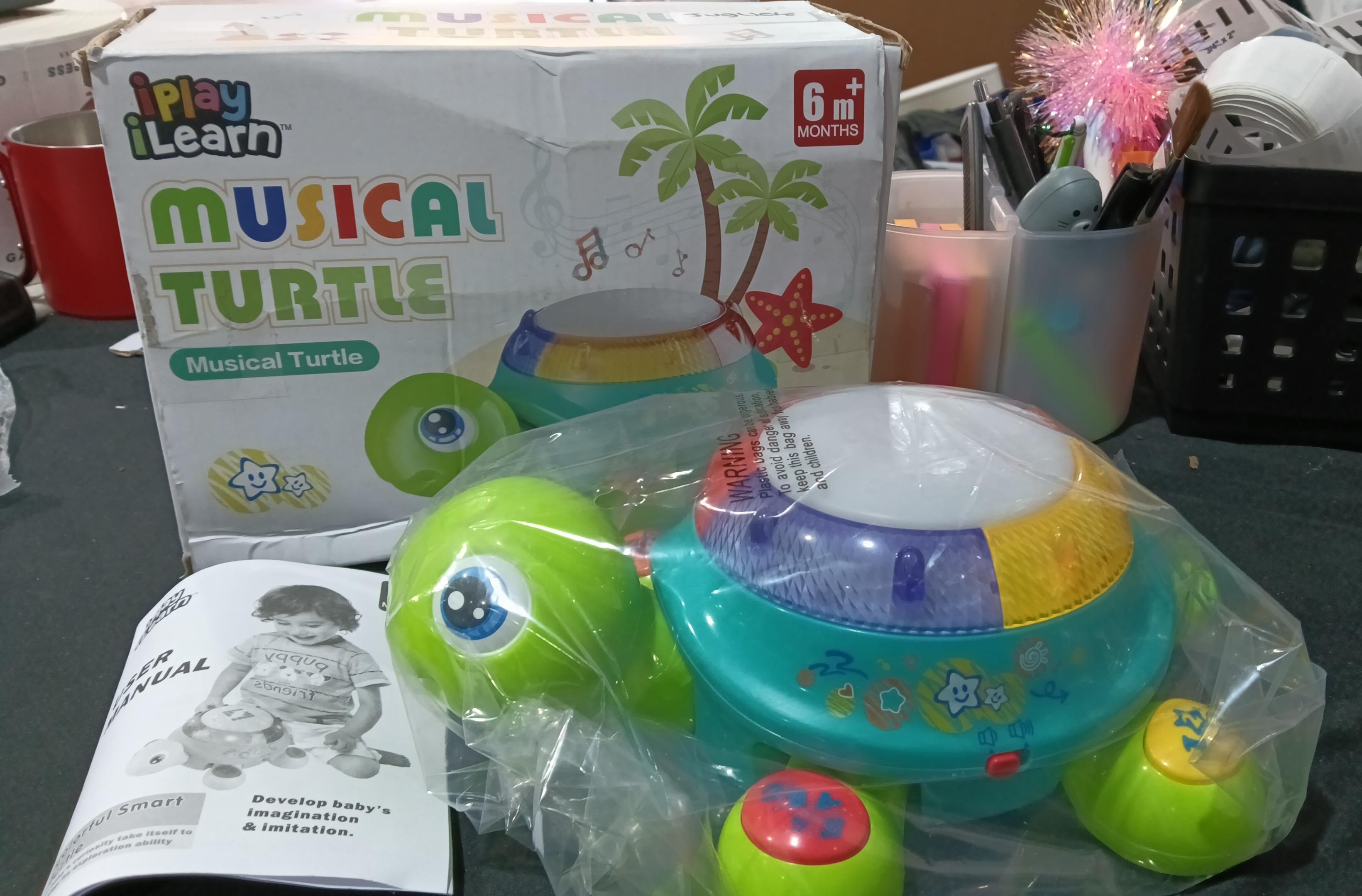 iPlay, iLearn - Juguete musical de tortuga para bebé