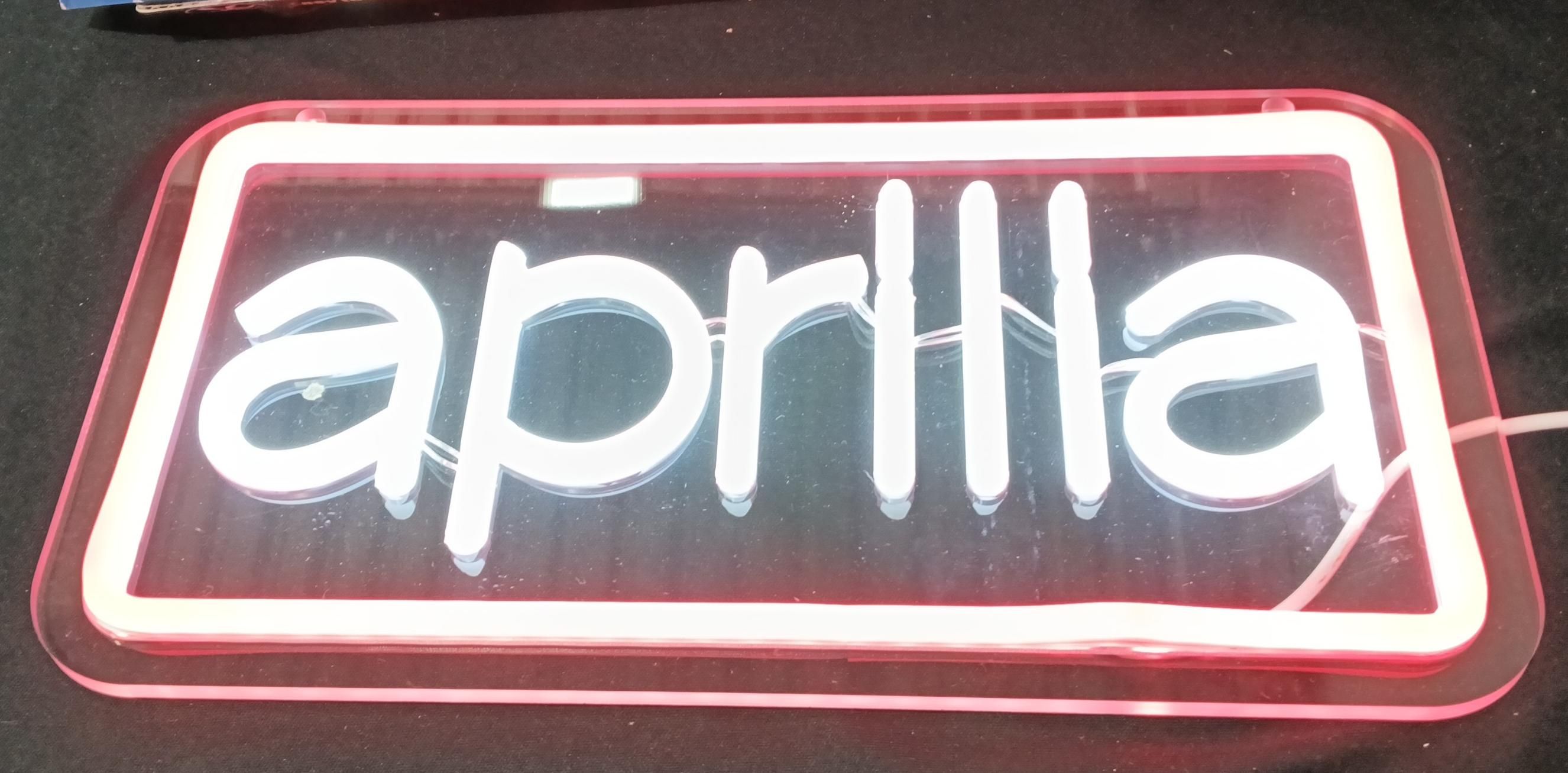 Letrero Neón Aprilia 