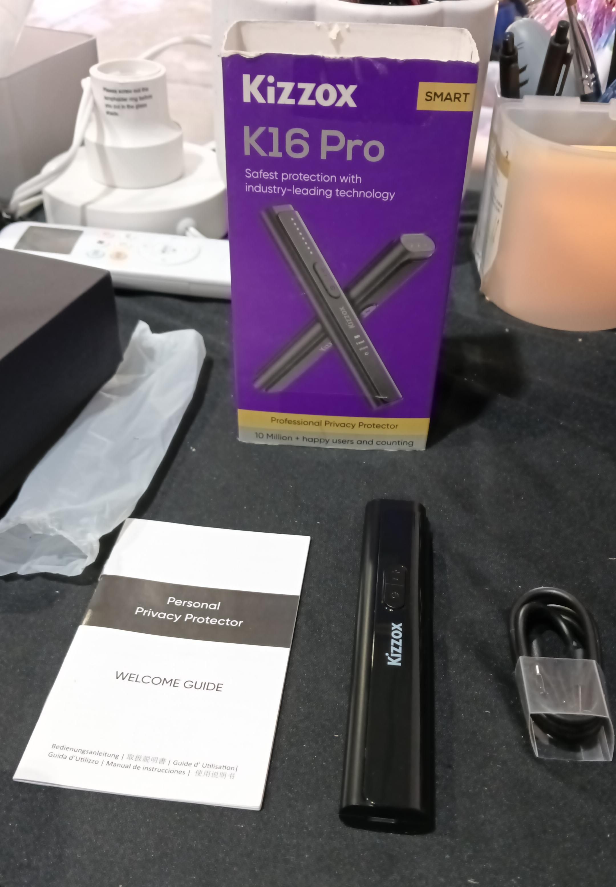 Detector de Cámaras Ocultas K16 Pro | Antiespía RF y Magnético para GPS y Micrófonos | Ideal para Auto, Oficina y Viaje