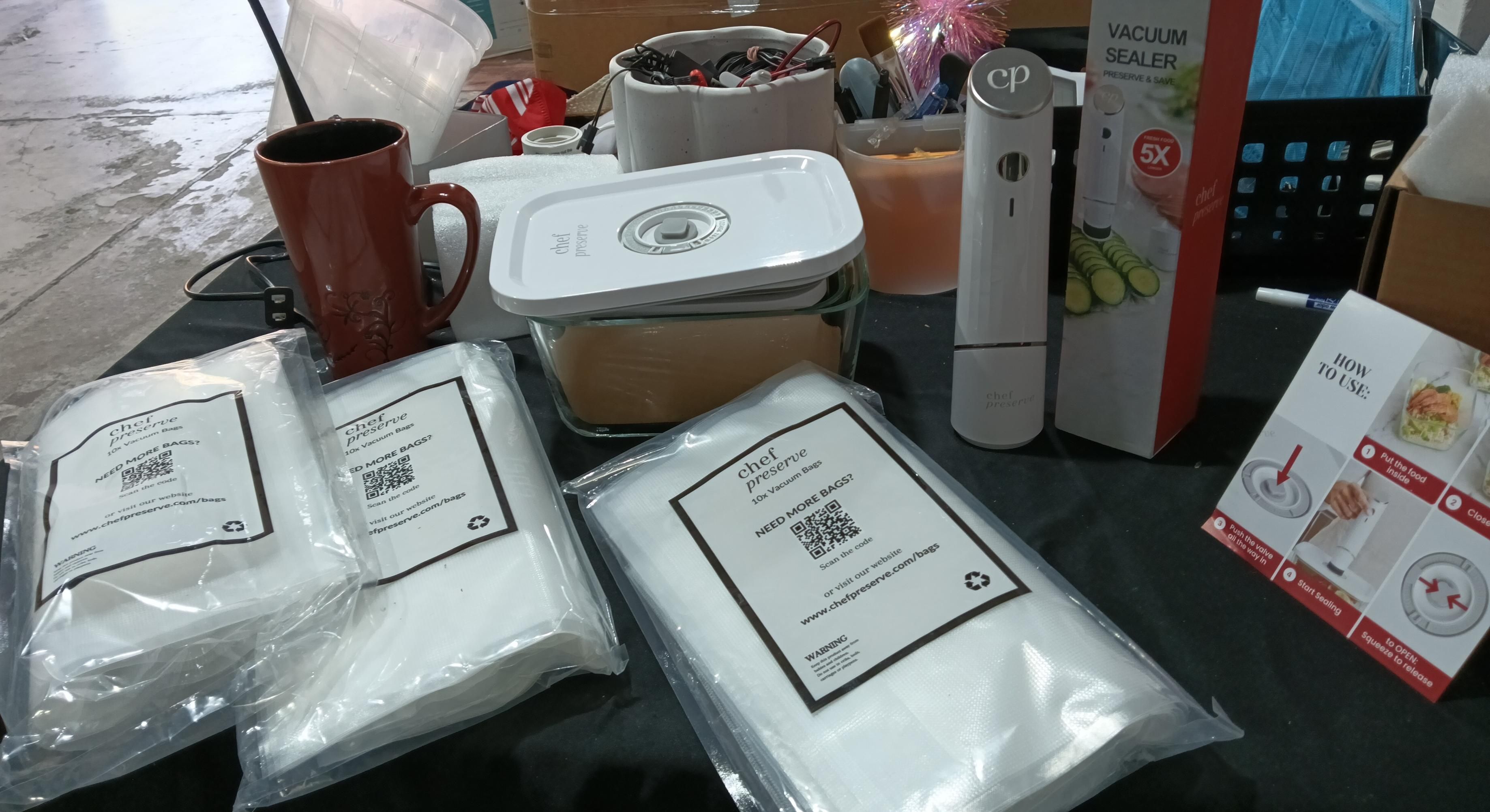 Chef Preserve - Sellador al aspiradora compacto para alimentos