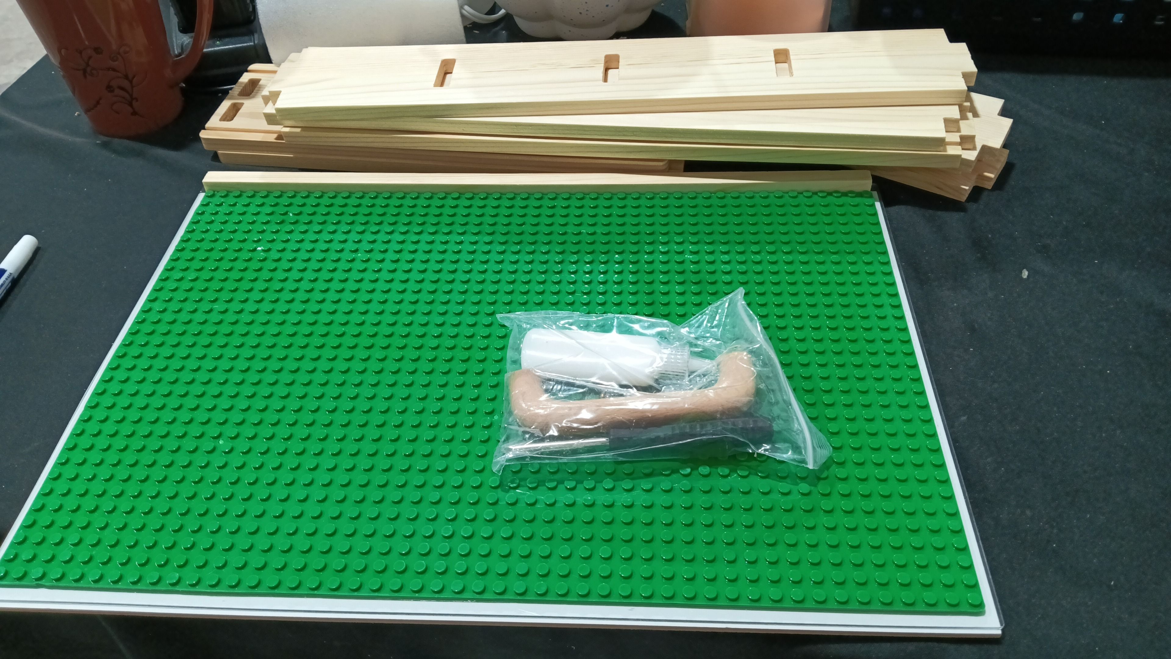 Caja De Madera Para Bloques De Construcción Lego Organizador