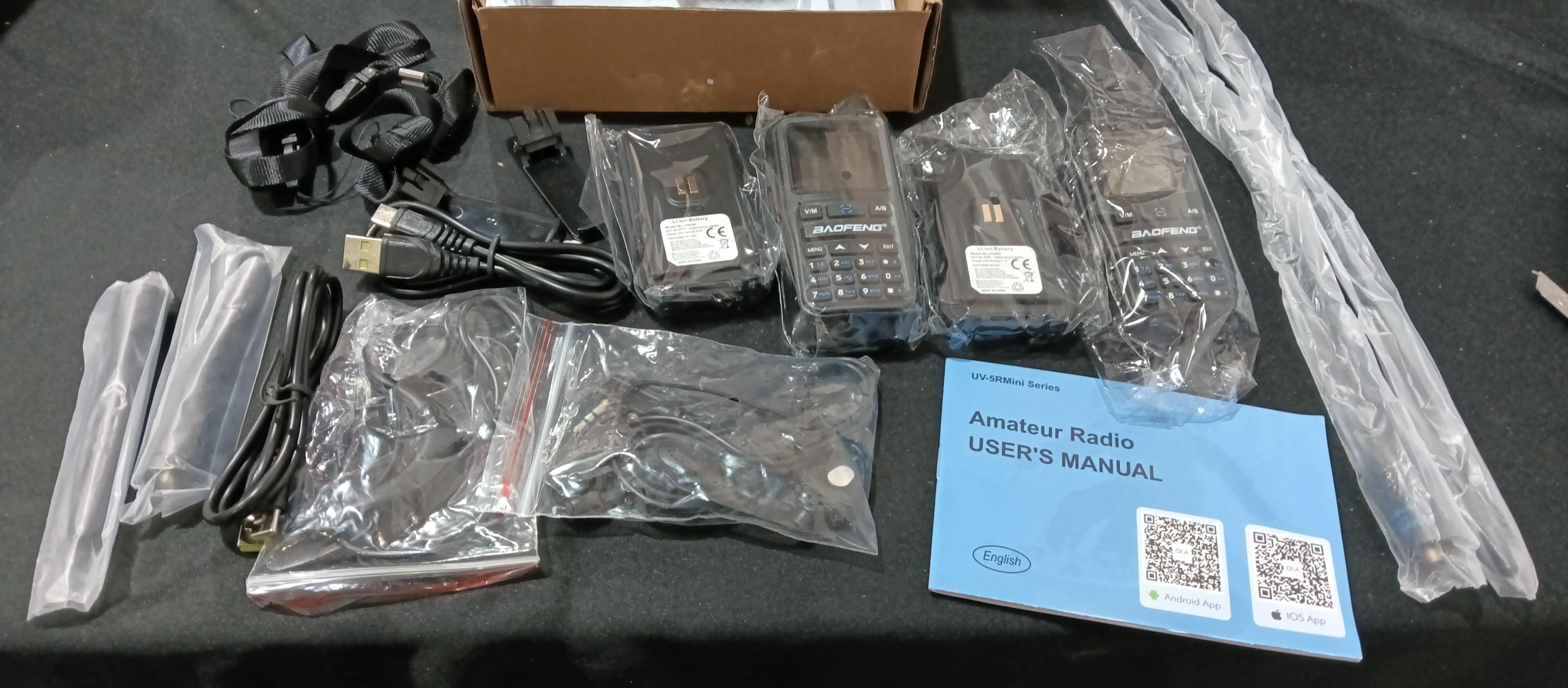 BAOFENG UV-5R Mini Radio de Mano 2 unidades