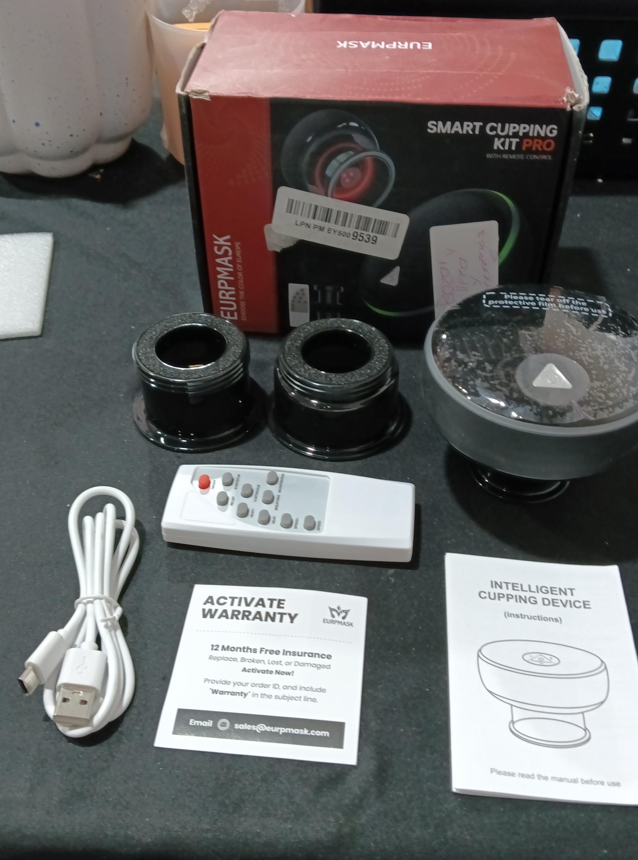 EURPMASK Kit de ventosas eléctrico 5 en 1 con luz roja - 