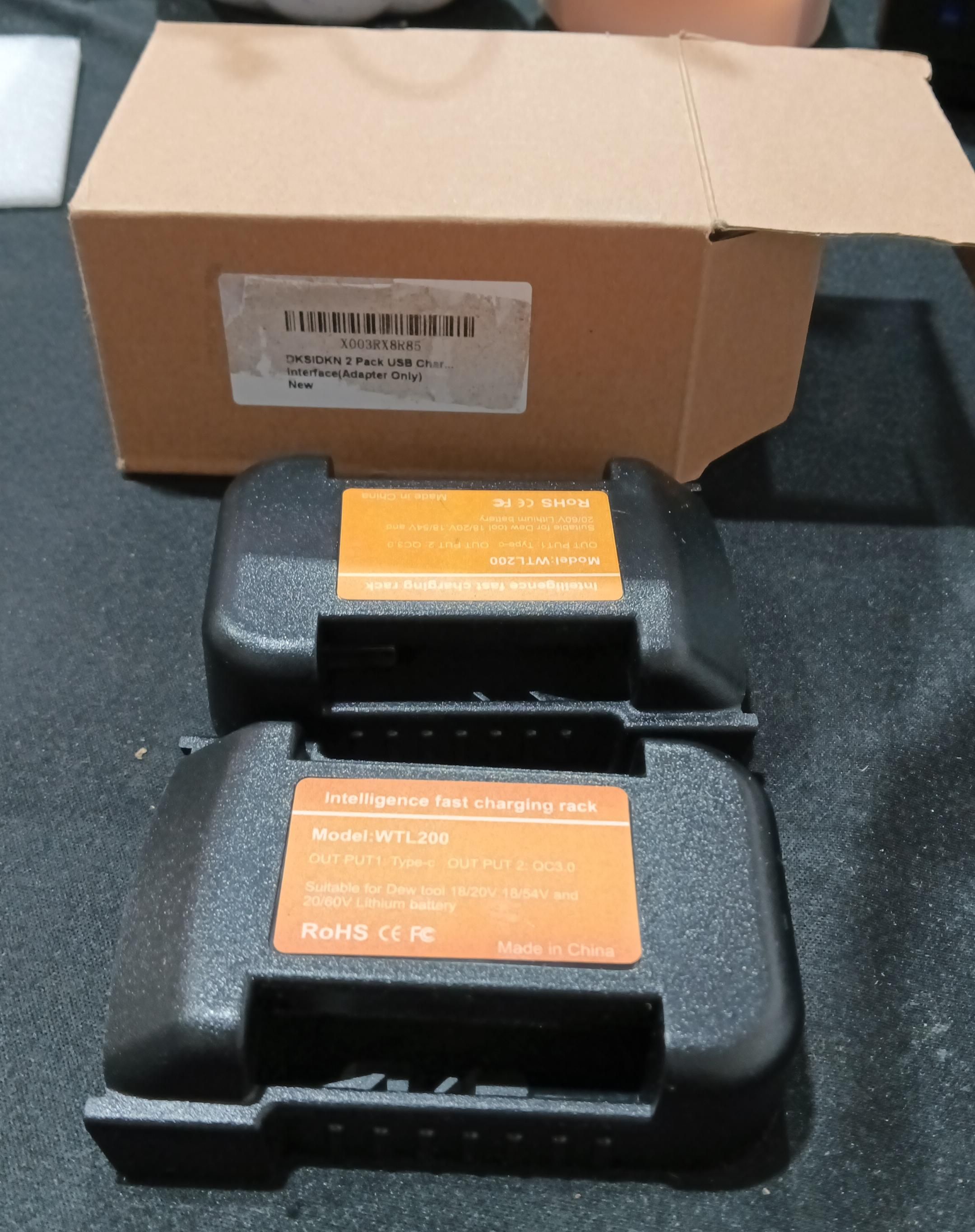 Paquete de 2 adaptadores de cargador USB 