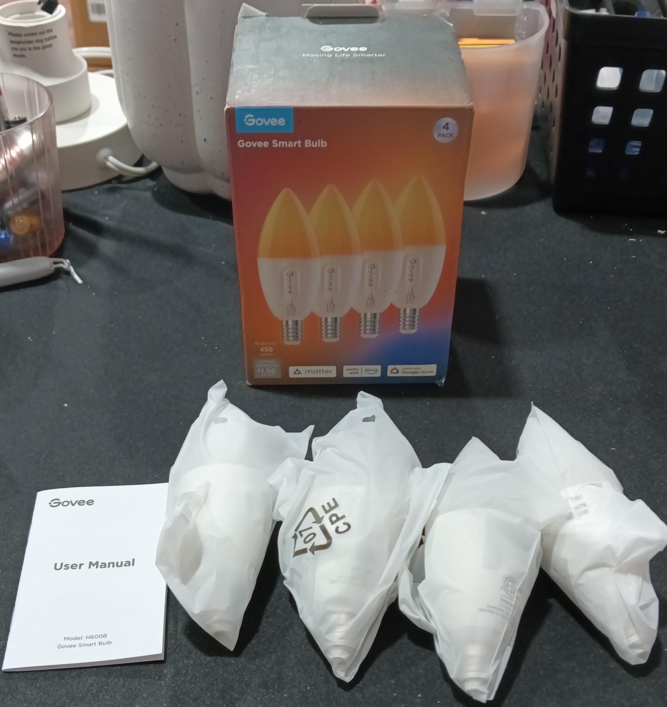 Govee Bombilla LED E12 4 pz