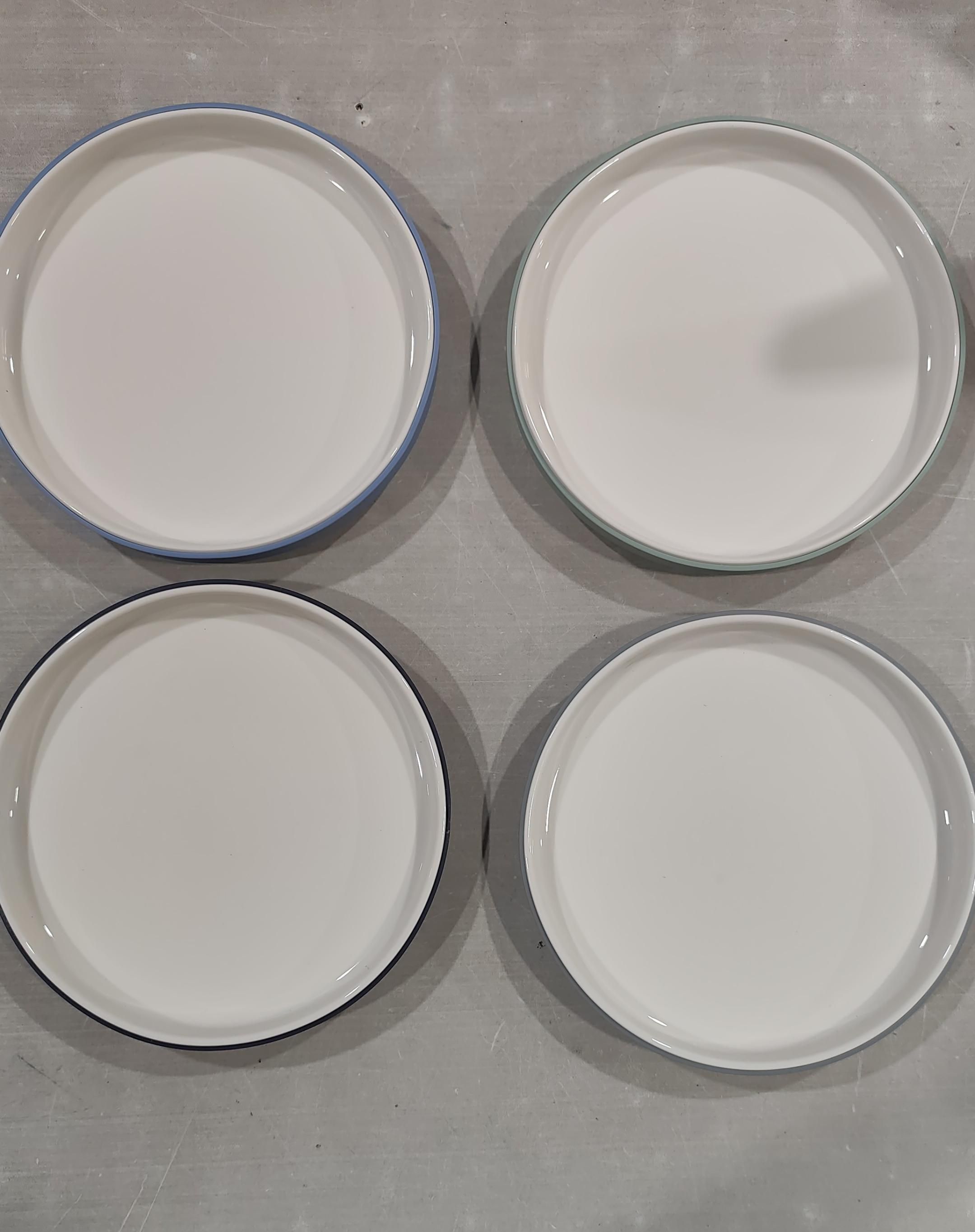 Elk Platos blancos de porcelana