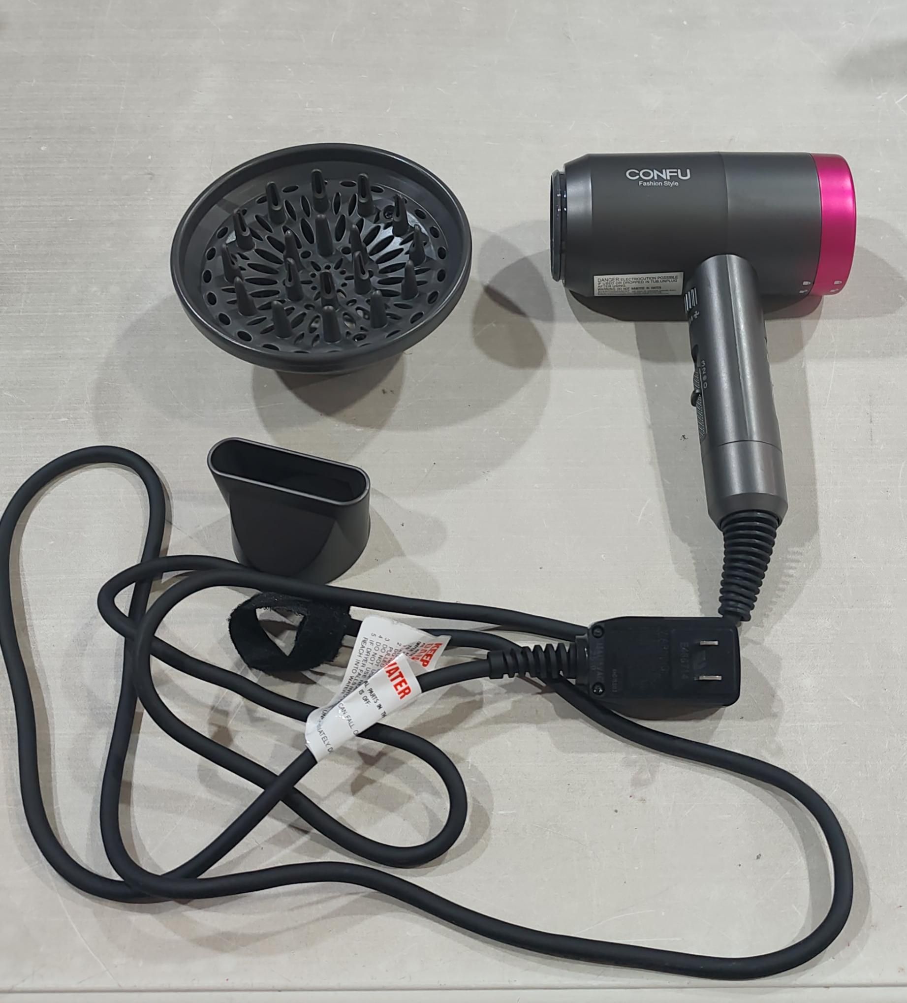 CONFU Secador De Pelo Ionico, Secador Portatil Confu De 1800 W