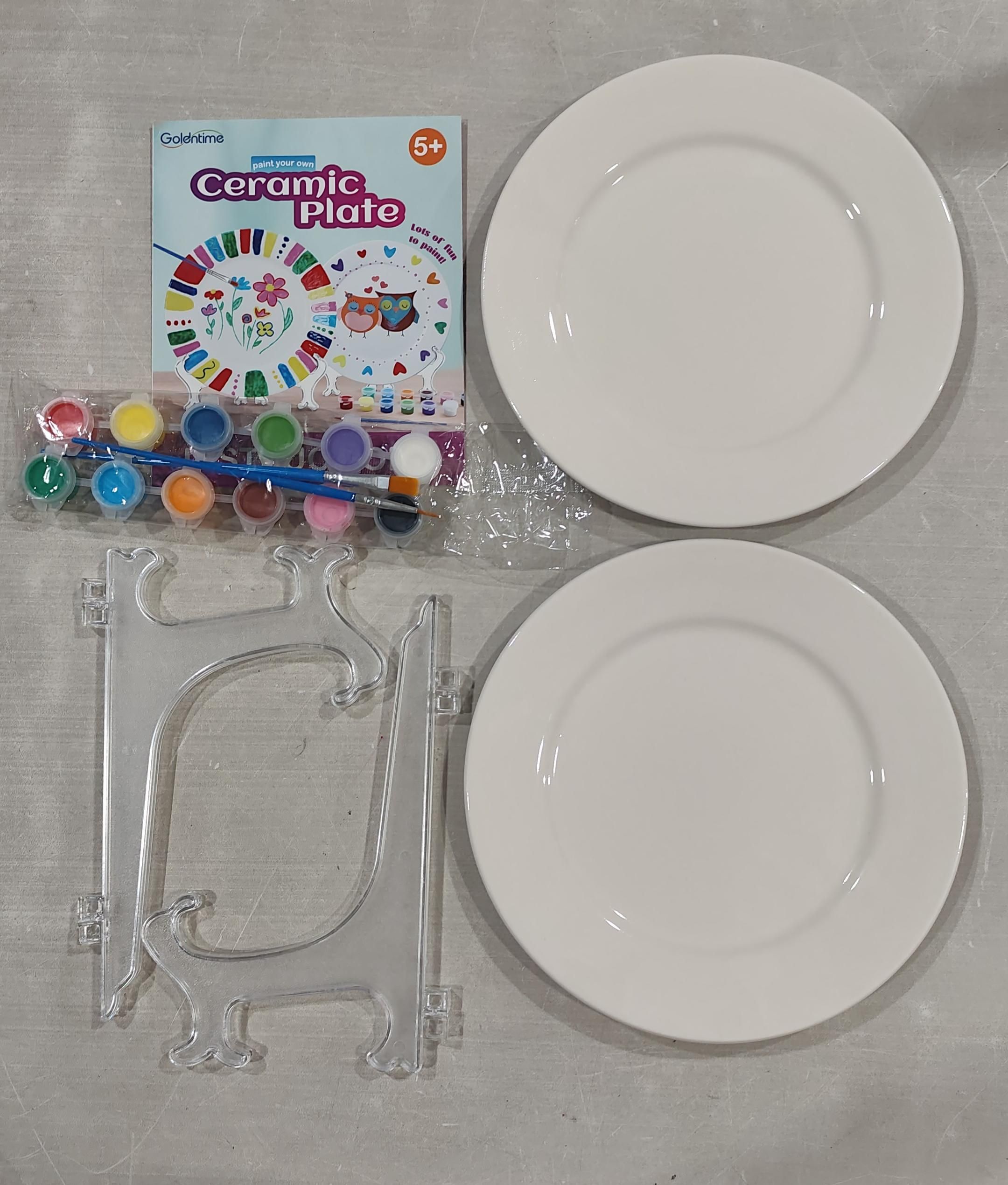 goldentime Kit de pintura de placa de cerámica