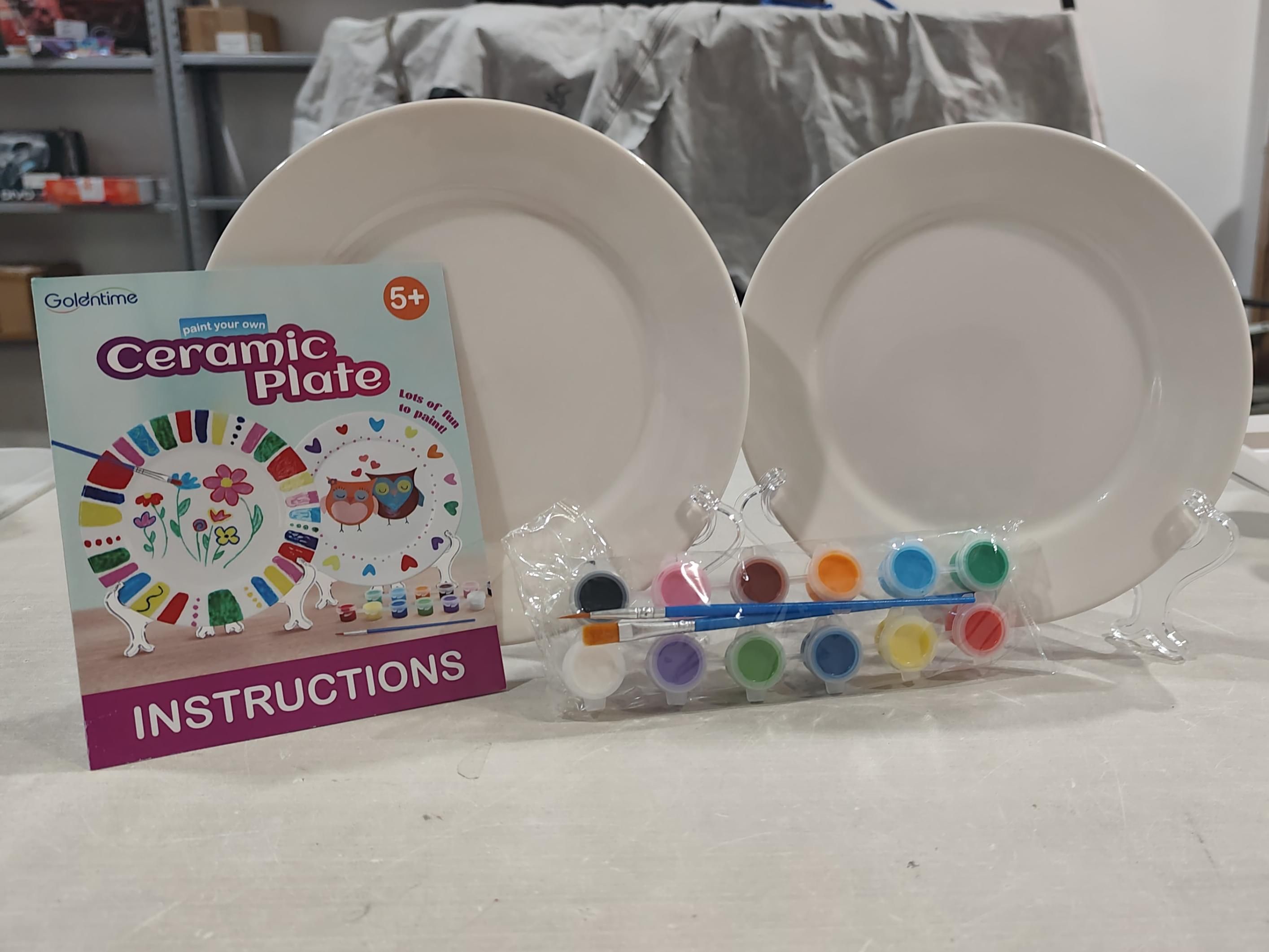 goldentime Kit de pintura de placa de cerámica