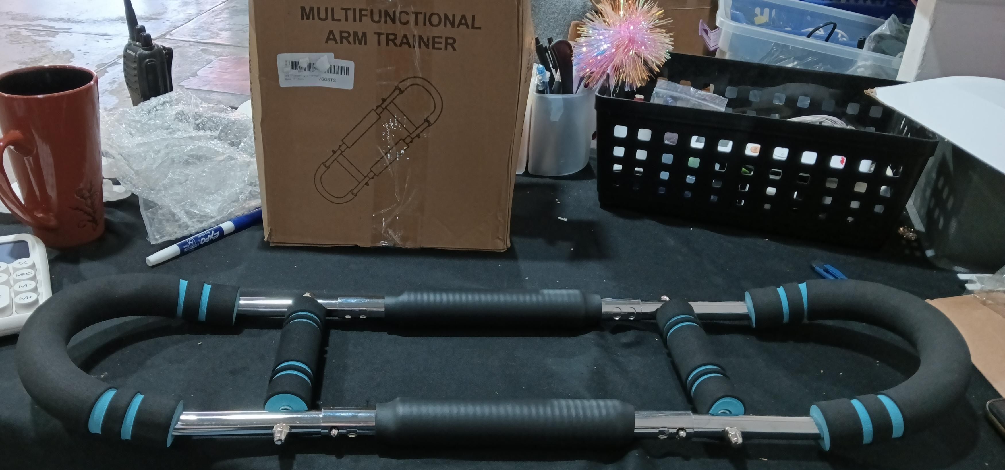 Ejercitador de brazo, barra ajustable de entrenamiento 50 a 100 LB,