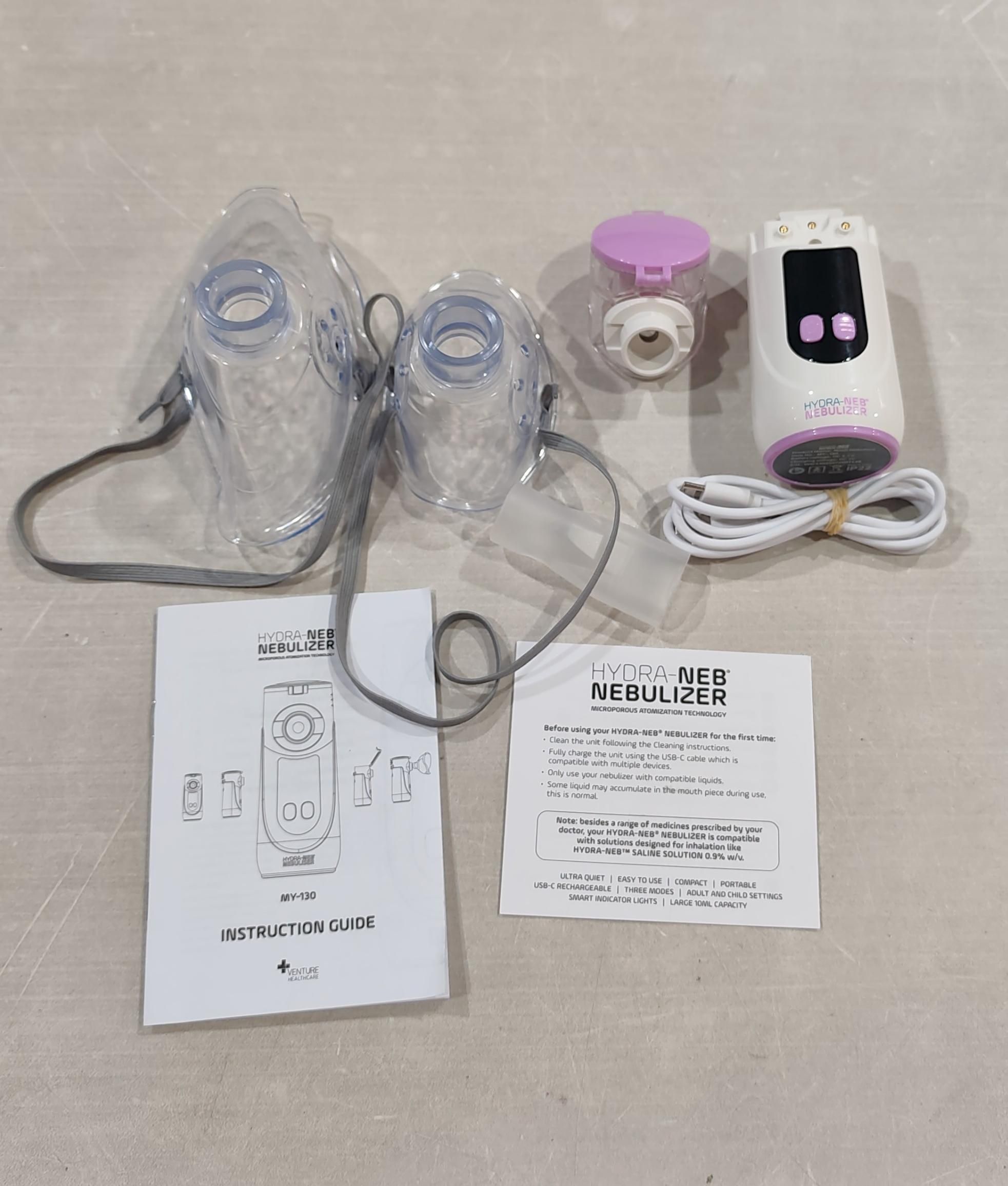 H Nebulizador Recargable Portatil morado 