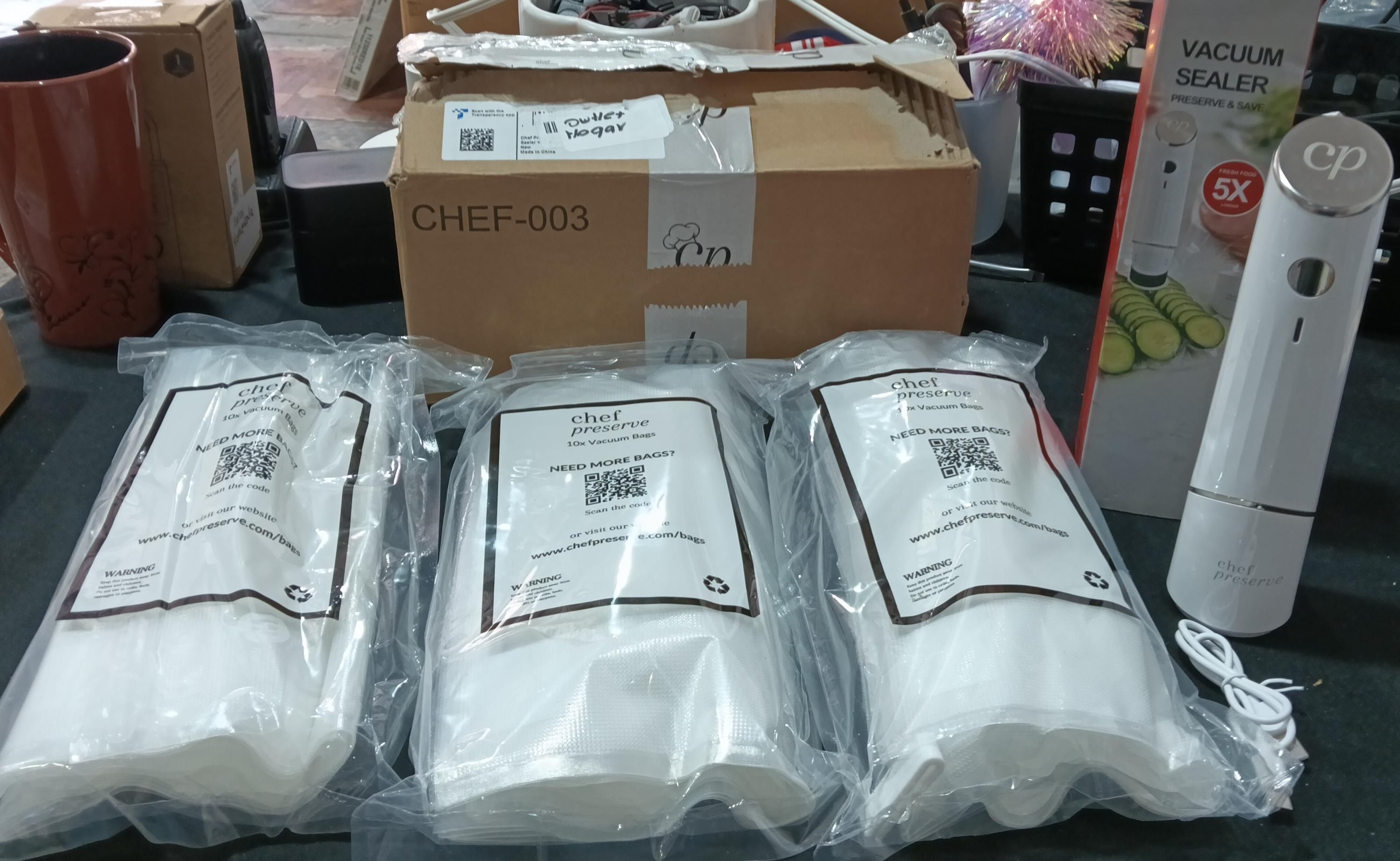 Chef Preserve Sellador al Vacío Compacto para Alimentos