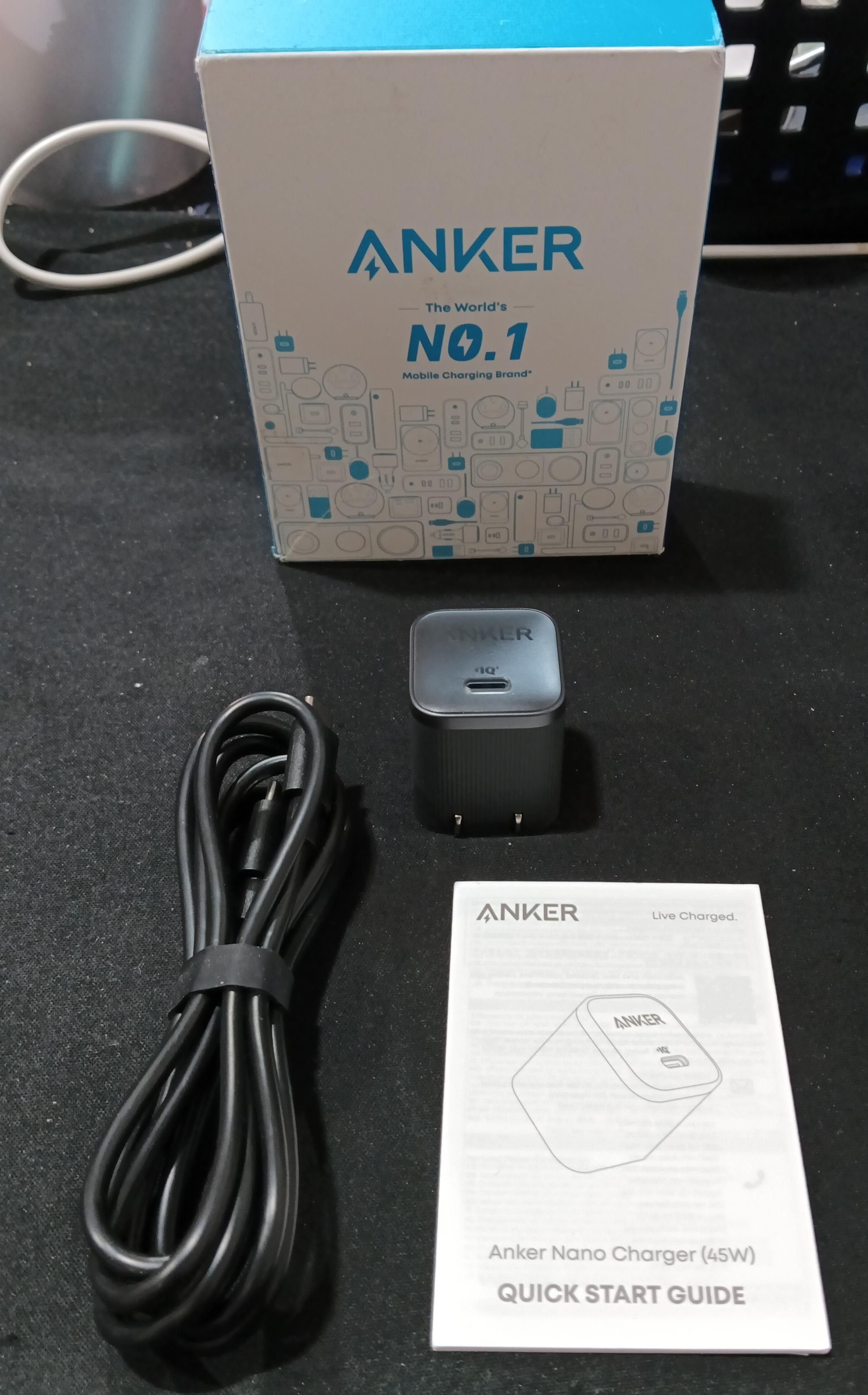 Cargador Nano, Carga Rápida de 45W