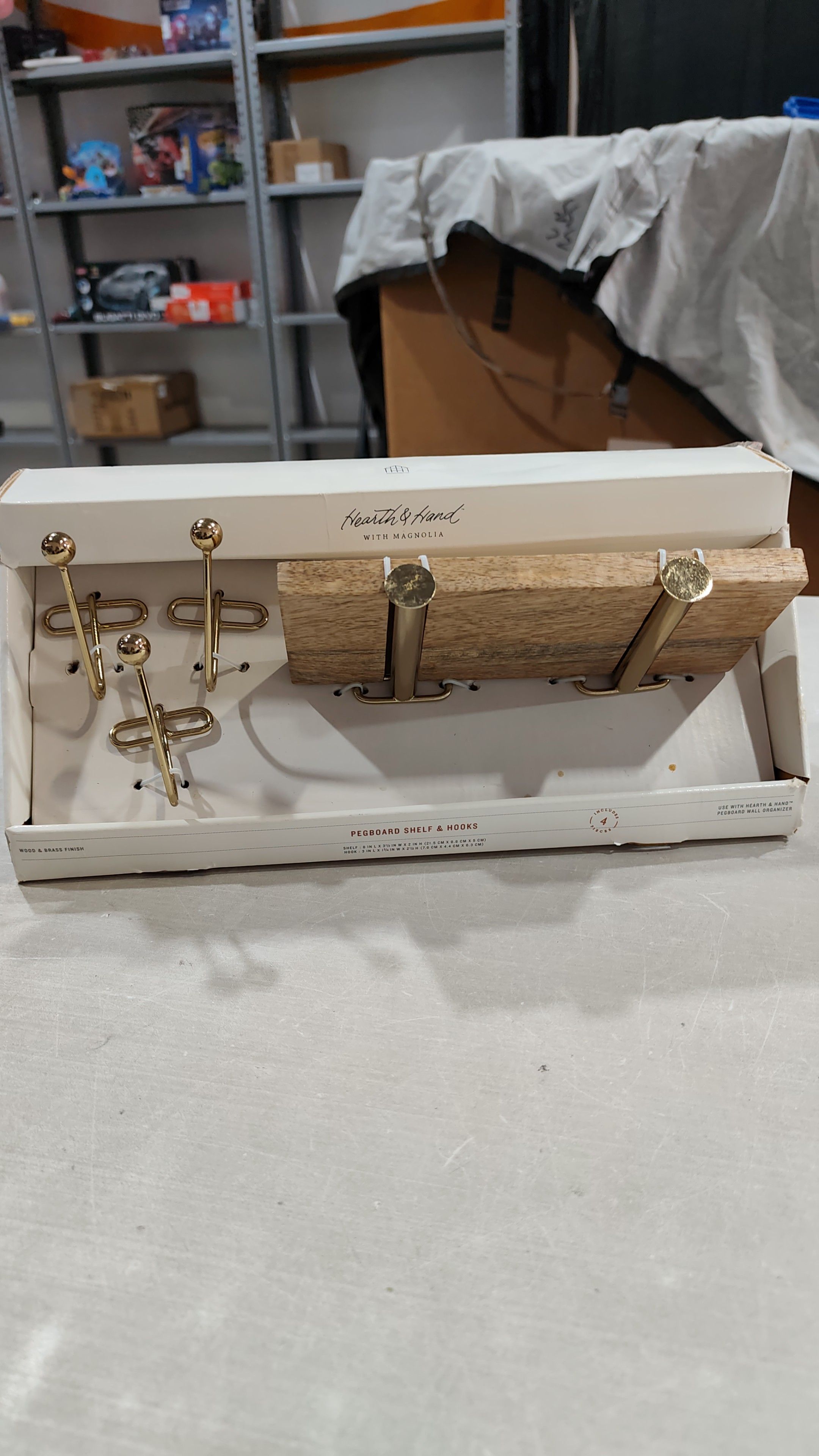 wood y brass finish 